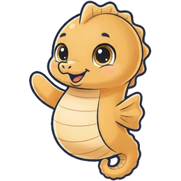 Sway, a dreamy seahorse.