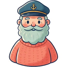 Keeper Tobias, a weathered lighthouse keeper.