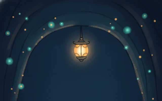 Deep Trench — a glowing lantern in the dim deep.
